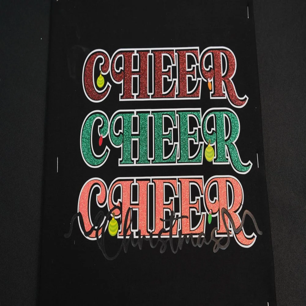 cheer Glitter Vinyl Transfer 10x6.7inch