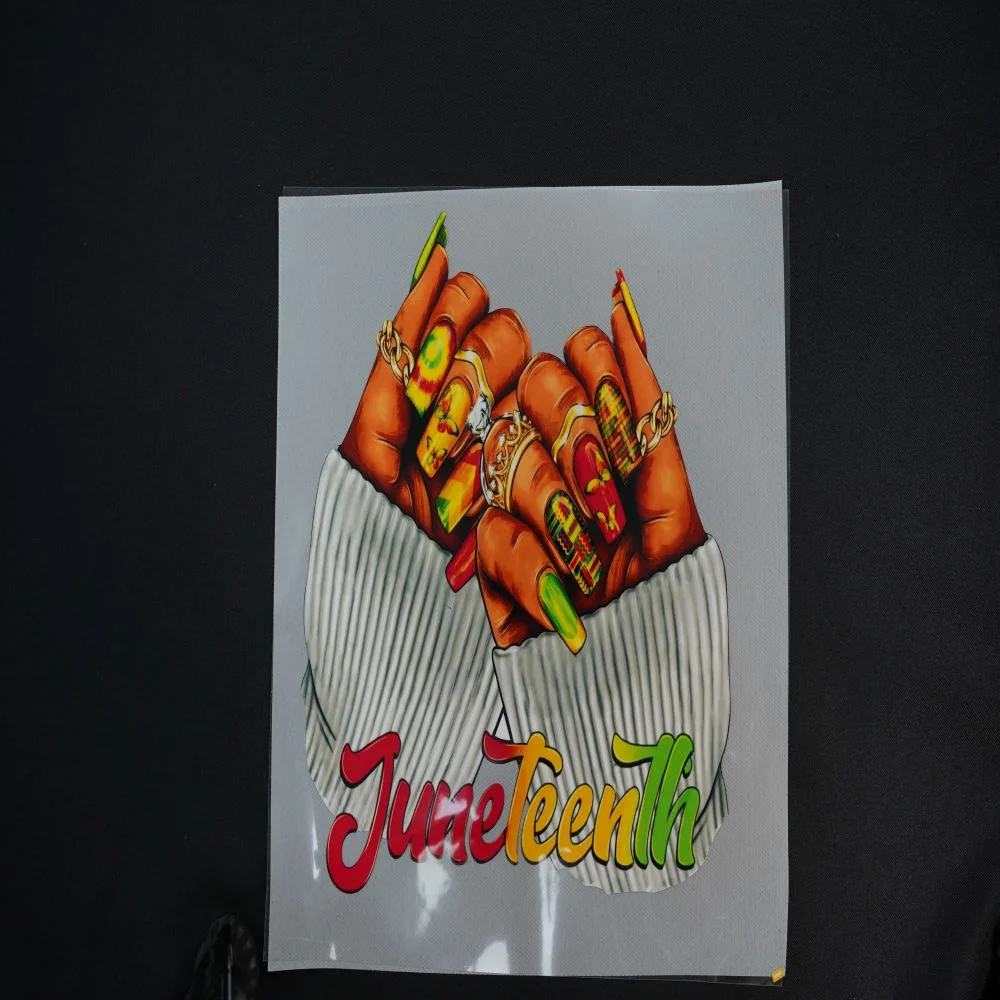 juneteenth Printabel PU Vinyl Transfer 9.4x8.5 inch