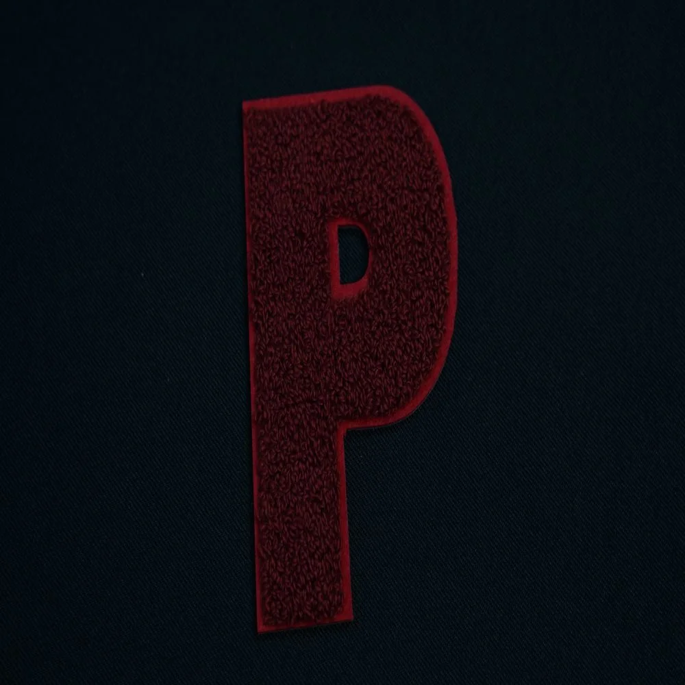 Alphabet Chenille Patch 2.5x3.9 inch