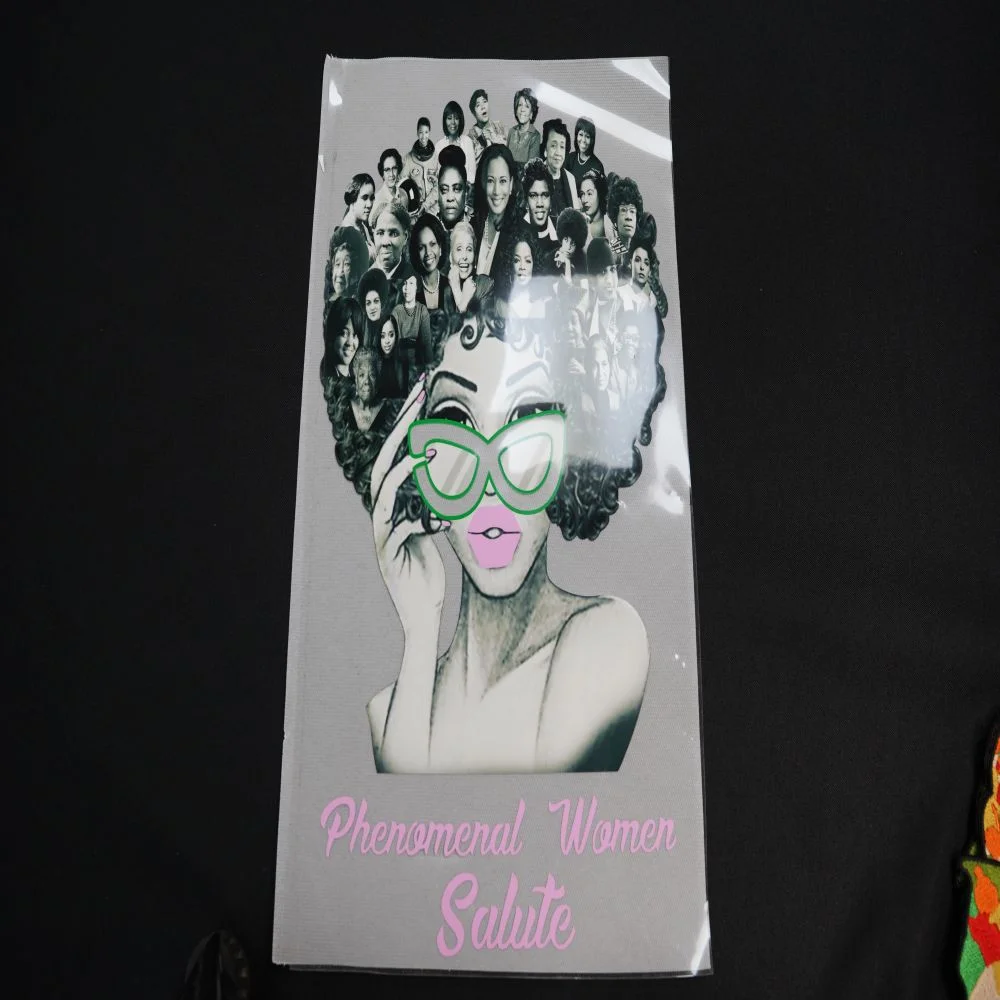 afro girl Printabel PU Vinyl Transfer 13x9 inch