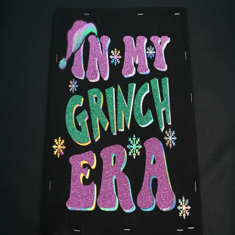 christmas Glitter Vinyl Transfer 11.2x10.3 inch