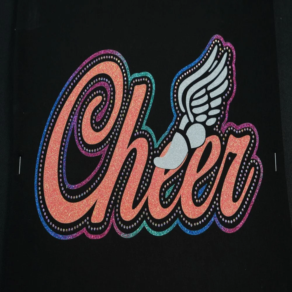 cheer Glitter Vinyl Transfer 10x5.4inch