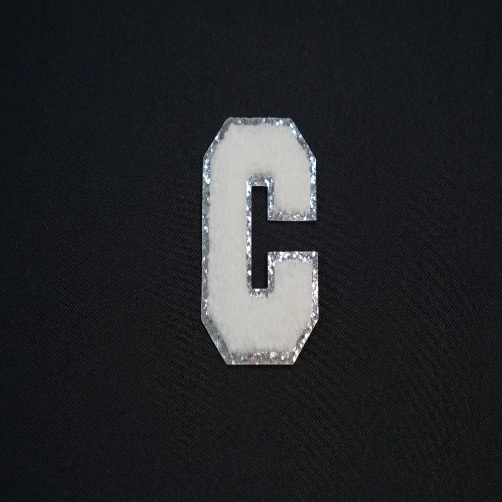 Alphabet Chenille Patch 2.5x2 inch