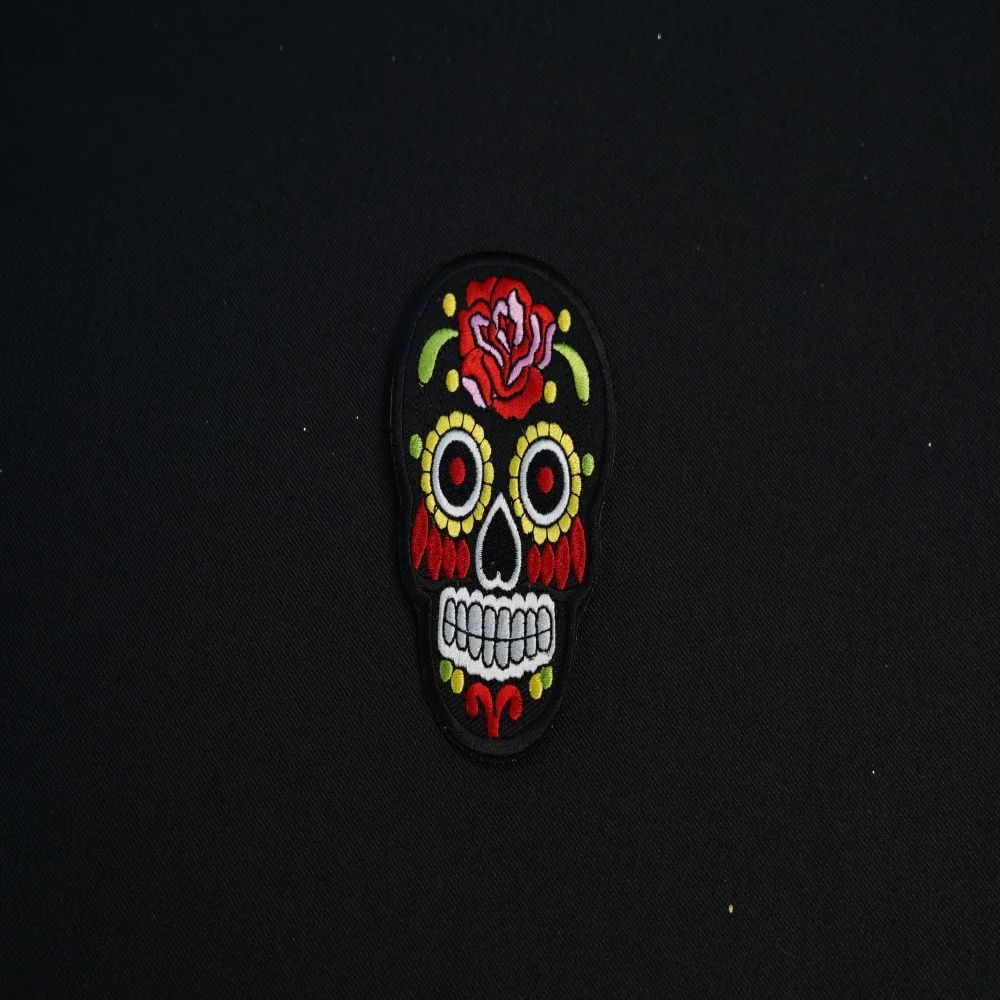 skull Embroidery Patch 2.5x3.5 inch