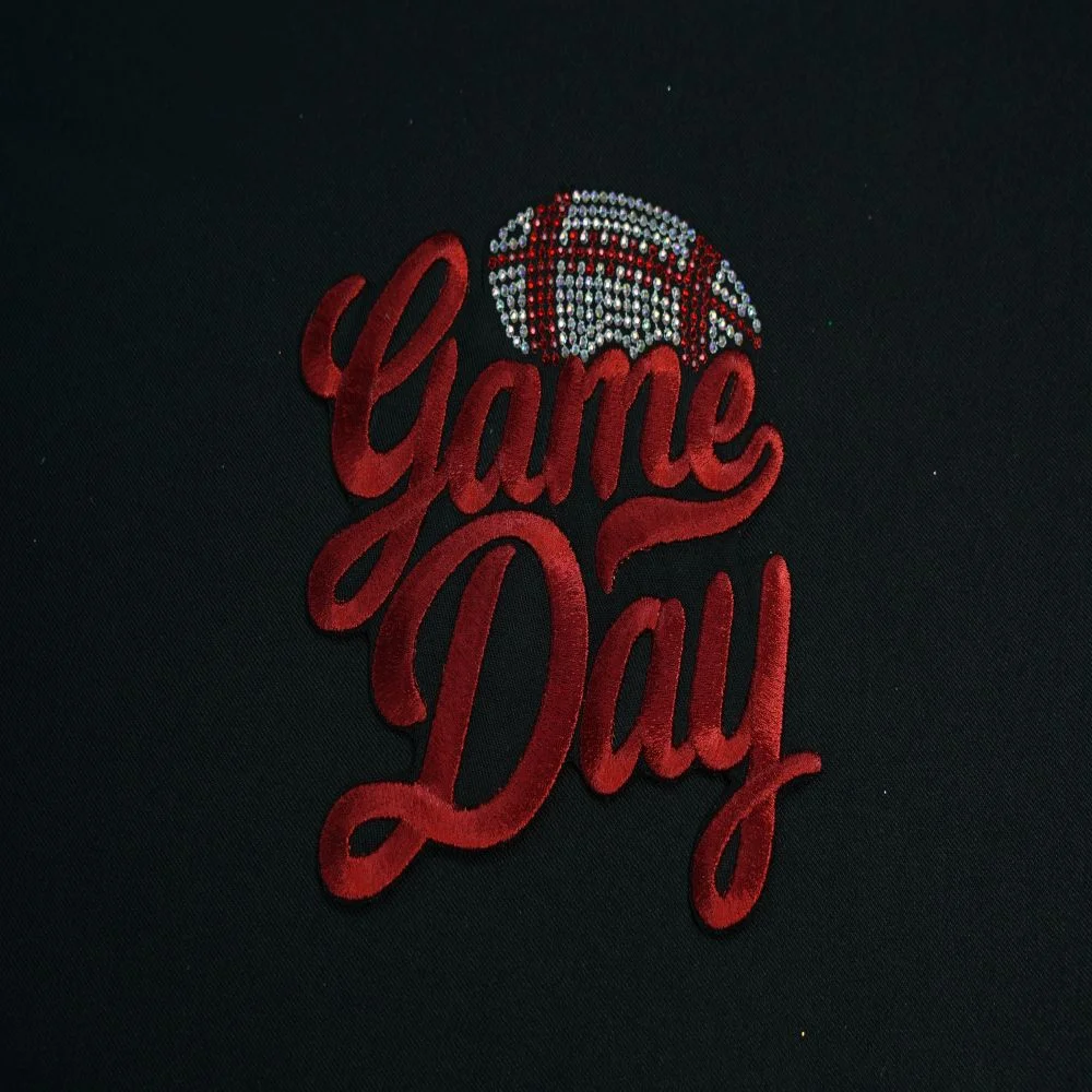 football Embroidery Patch 6.1x5.3 inch