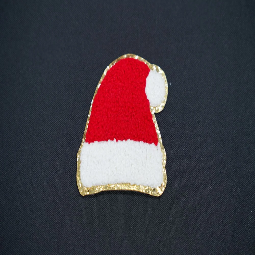 christmas Chenille Patch 3x2.2 inch