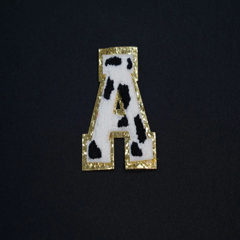 Alphabet Chenille Patch 2.5x2.5 inch