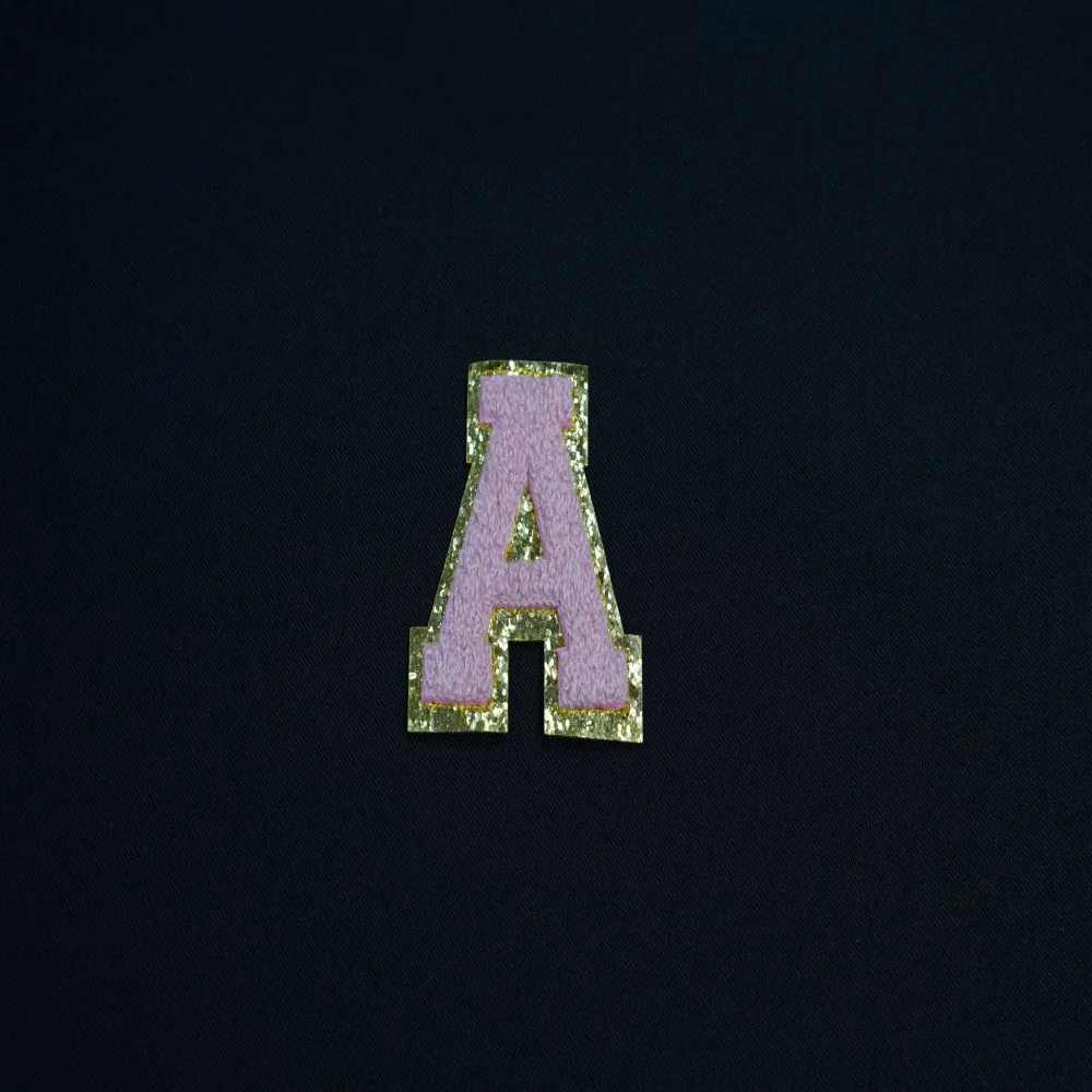 Alphabet Chenille Patch 2.5x2.5 inch